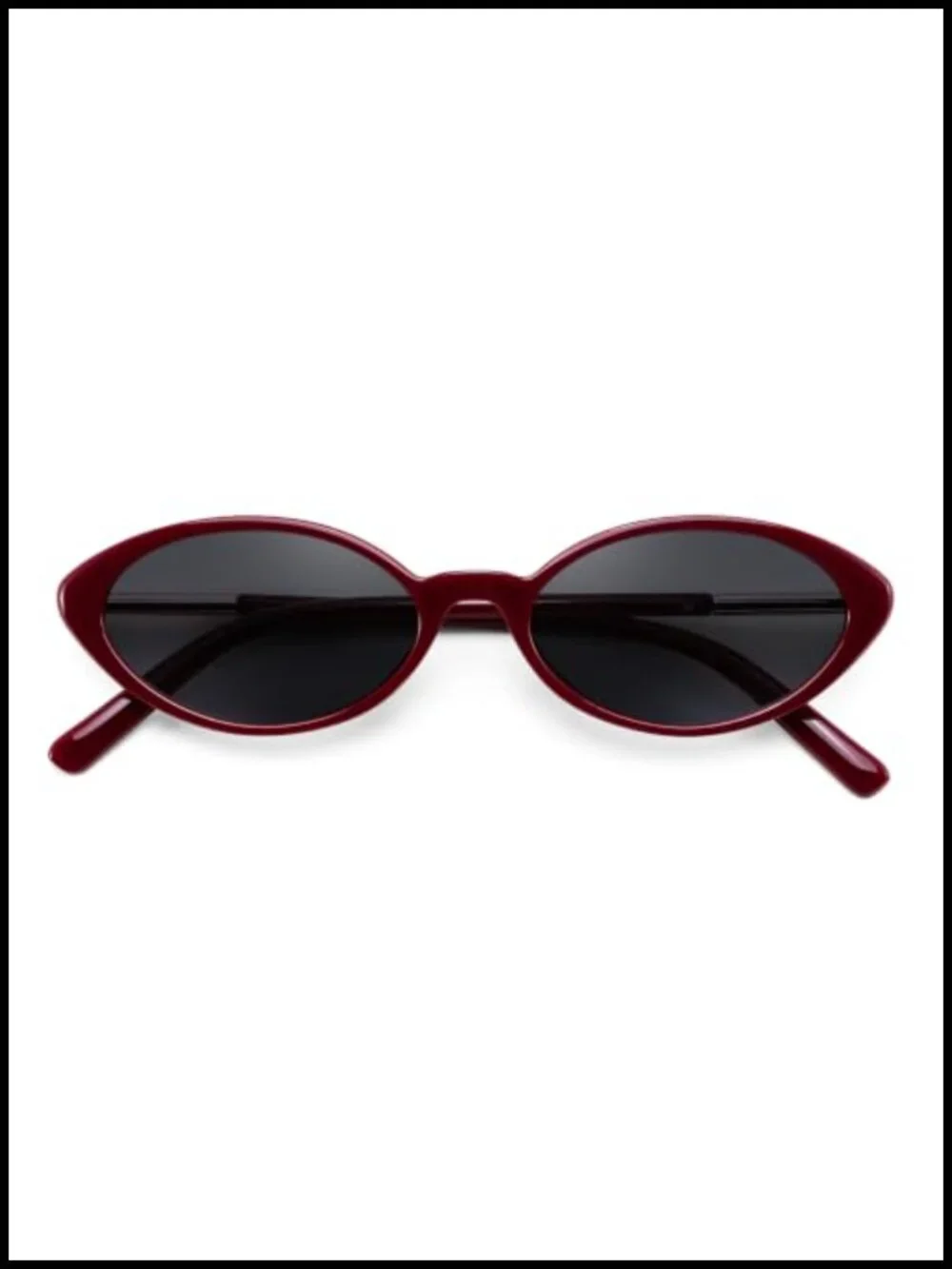 Retro Oval Cat Eye Sunglasses UV400 Protection Lightweight Non-Polarized